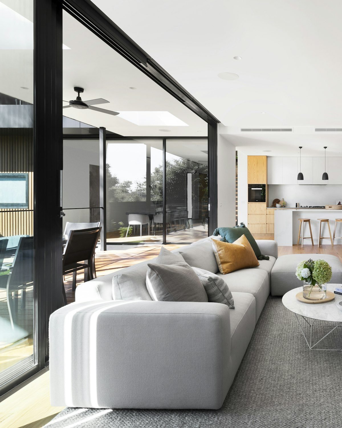 Architectural detail of a modern planned residential development